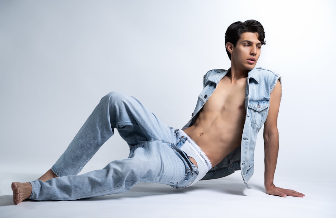 Photo denim vest